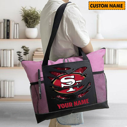 LIMITED EDITION - NEW CUSTOMIZED NFL11 SF49 SAN FRANCISCO 49ERS WATERPROOF TOTE BAG