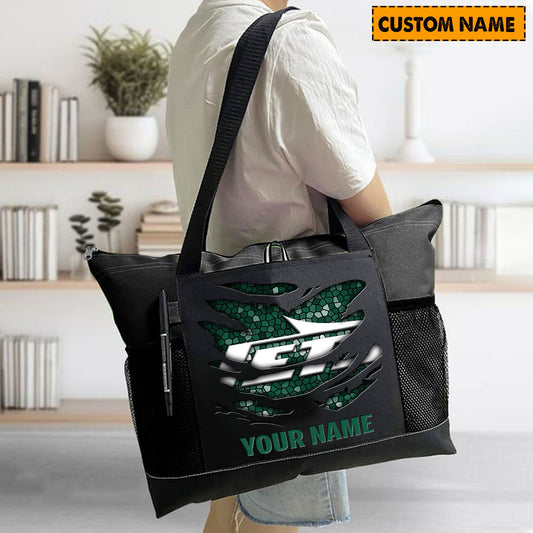 LIMITED EDITION - NEW CUSTOMIZED NFL25 NYJ NEW YORK JETS WATERPROOF TOTE BAG
