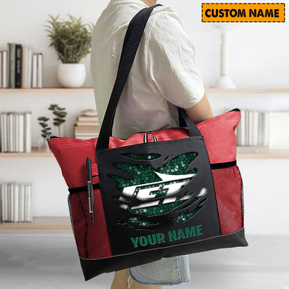 LIMITED EDITION - NEW CUSTOMIZED NFL25 NYJ NEW YORK JETS WATERPROOF TOTE BAG