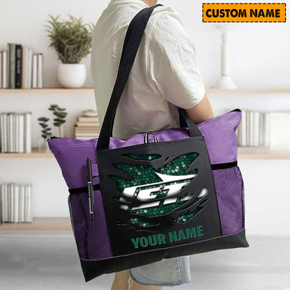 LIMITED EDITION - NEW CUSTOMIZED NFL25 NYJ NEW YORK JETS WATERPROOF TOTE BAG