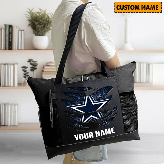 LIMITED EDITION - NEW CUSTOMIZED NFL21 DCB DALLAS COWBOYS WATERPROOF TOTE BAG