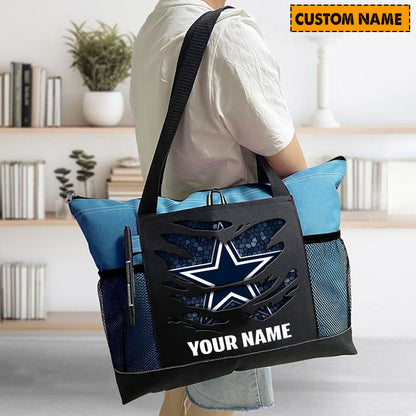 LIMITED EDITION - NEW CUSTOMIZED NFL21 DCB DALLAS COWBOYS WATERPROOF TOTE BAG