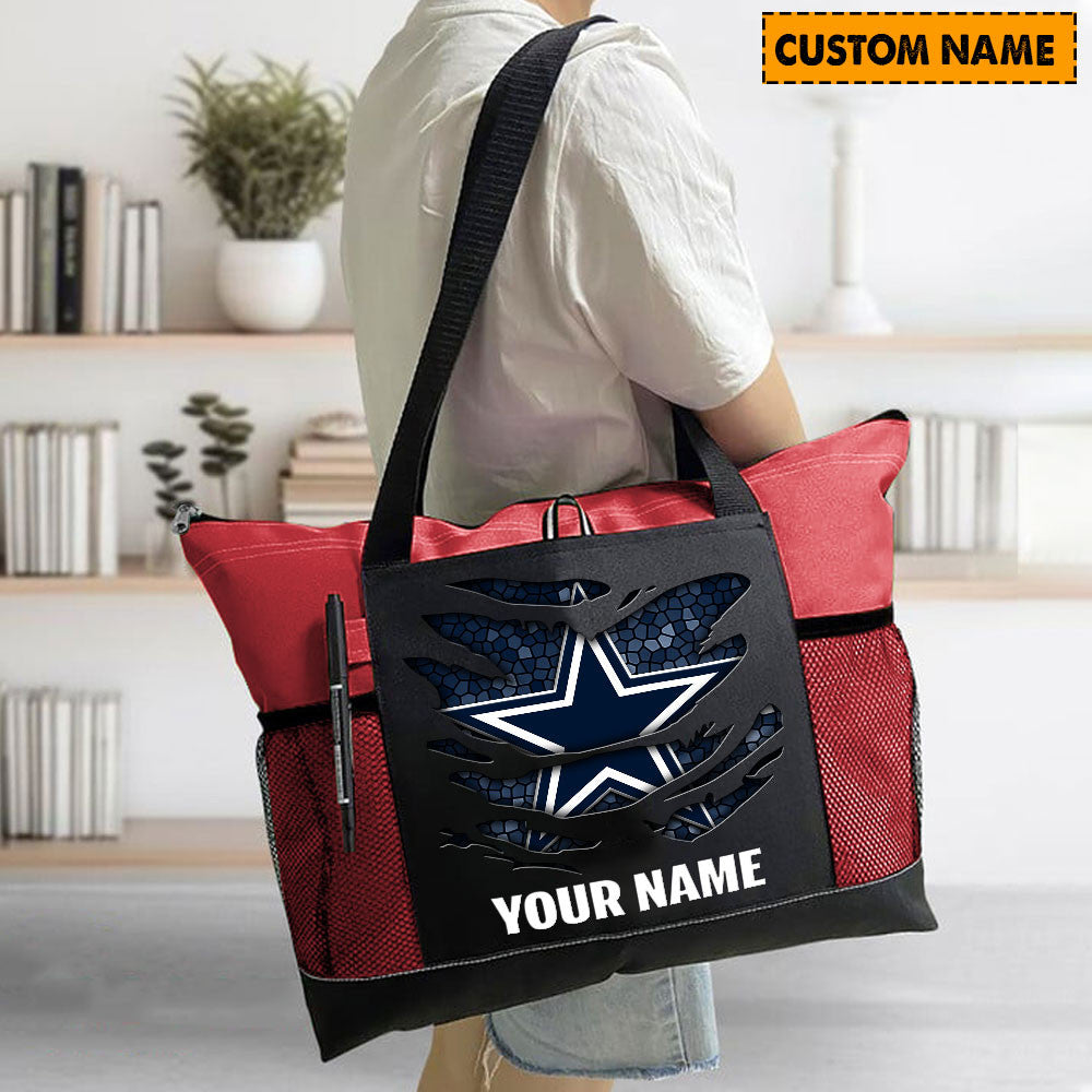 LIMITED EDITION - NEW CUSTOMIZED NFL21 DCB DALLAS COWBOYS WATERPROOF TOTE BAG