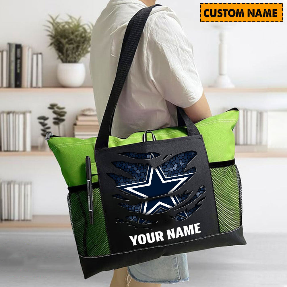 LIMITED EDITION - NEW CUSTOMIZED NFL21 DCB DALLAS COWBOYS WATERPROOF TOTE BAG