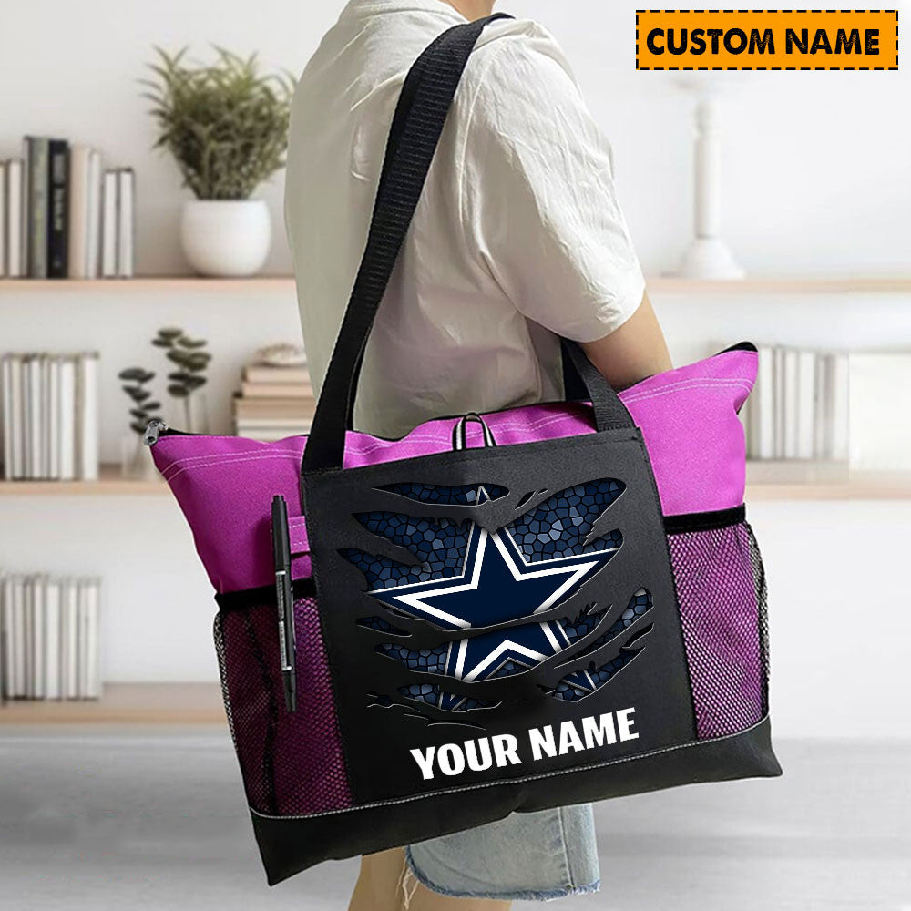 LIMITED EDITION - NEW CUSTOMIZED NFL21 DCB DALLAS COWBOYS WATERPROOF TOTE BAG