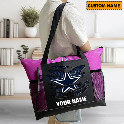 LIMITED EDITION - NEW CUSTOMIZED NFL21 DCB DALLAS COWBOYS WATERPROOF TOTE BAG