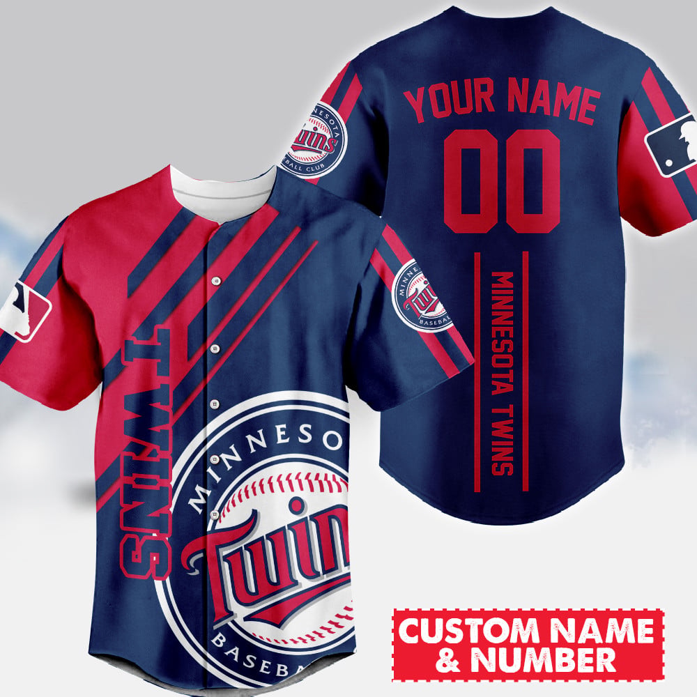 LIMITED EDITION - NEW CUSTOMIZED MLB22 MTS MINNESOTA TWINS BASEBALL JERSEY