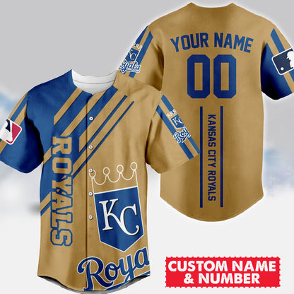 LIMITED EDITION - NEW CUSTOMIZED MLB19 KCR KANSAS CITY ROYALS BASEBALL JERSEY
