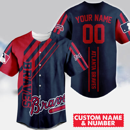 LIMITED EDITION - NEW CUSTOMIZED MLB09 ABS ATLANTA BRAVES BASEBALL JERSEY