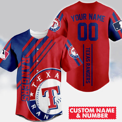 LIMITED EDITION - NEW CUSTOMIZED MLB08 TRS TEXAS RANGERS BASEBALL JERSEY