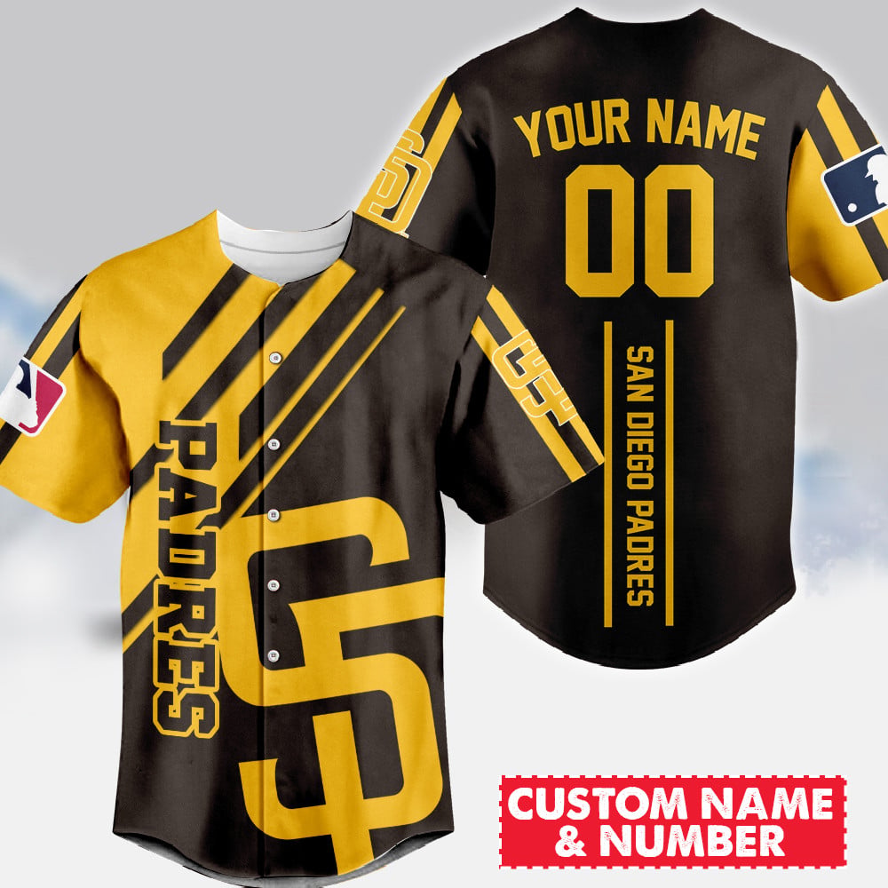 LIMITED EDITION - NEW CUSTOMIZED MLB18 SDP SAN DIEGO PADRES BASEBALL JERSEY