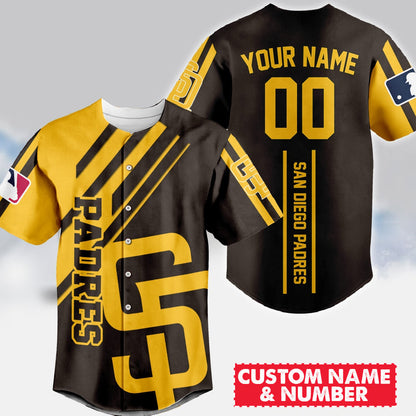 LIMITED EDITION - NEW CUSTOMIZED MLB18 SDP SAN DIEGO PADRES BASEBALL JERSEY