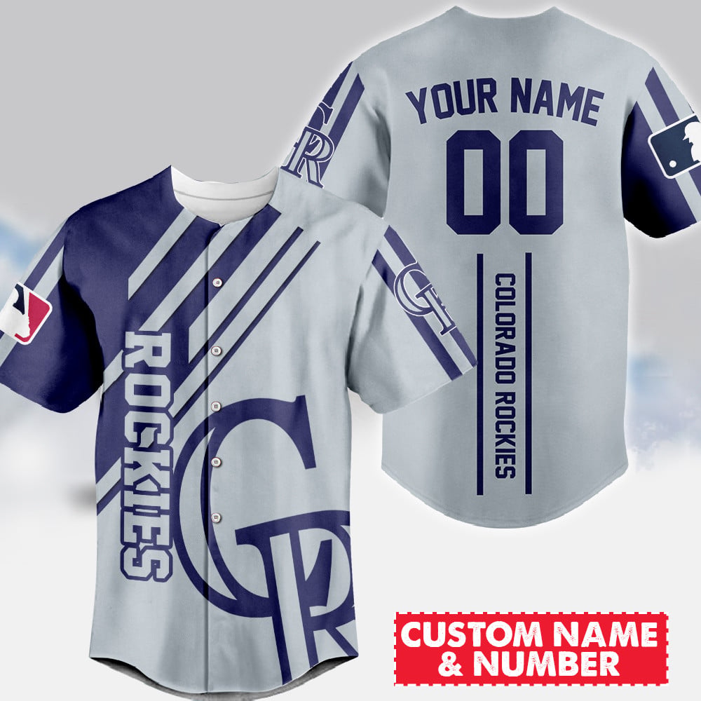 LIMITED EDITION - NEW CUSTOMIZED MLB30 COR COLORADO ROCKIES BASEBALL JERSEY