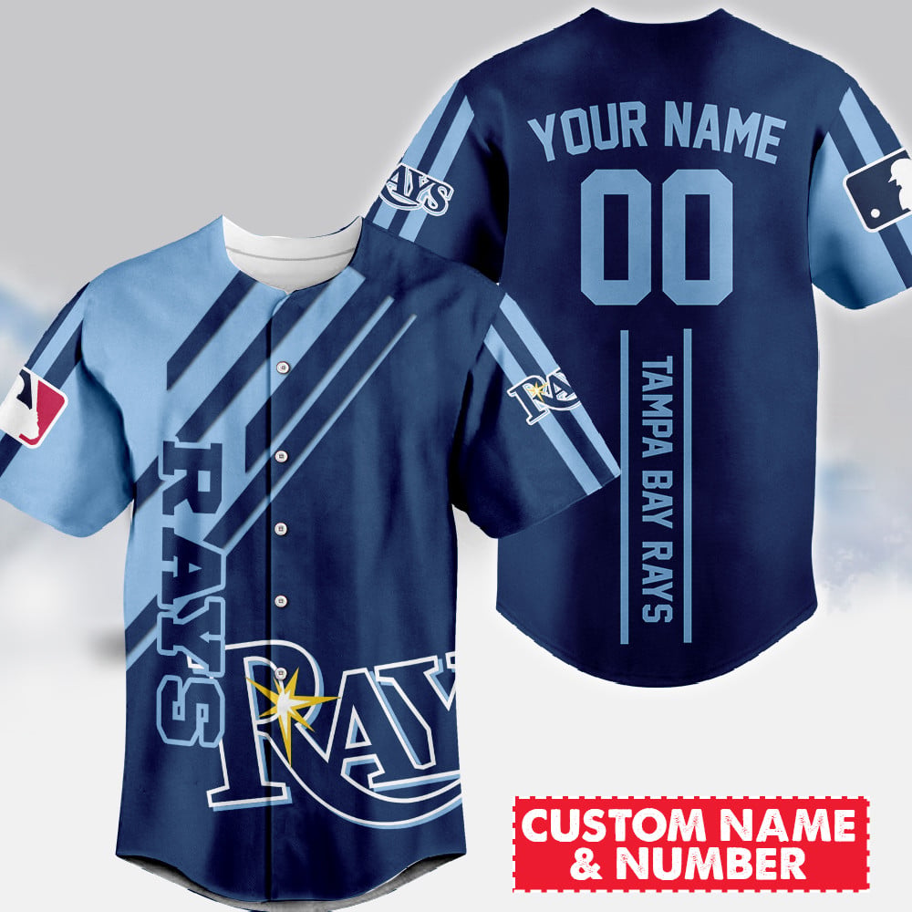 LIMITED EDITION - NEW CUSTOMIZED MLB21 TBR TAMPA BAY RAYS BASEBALL JERSEY