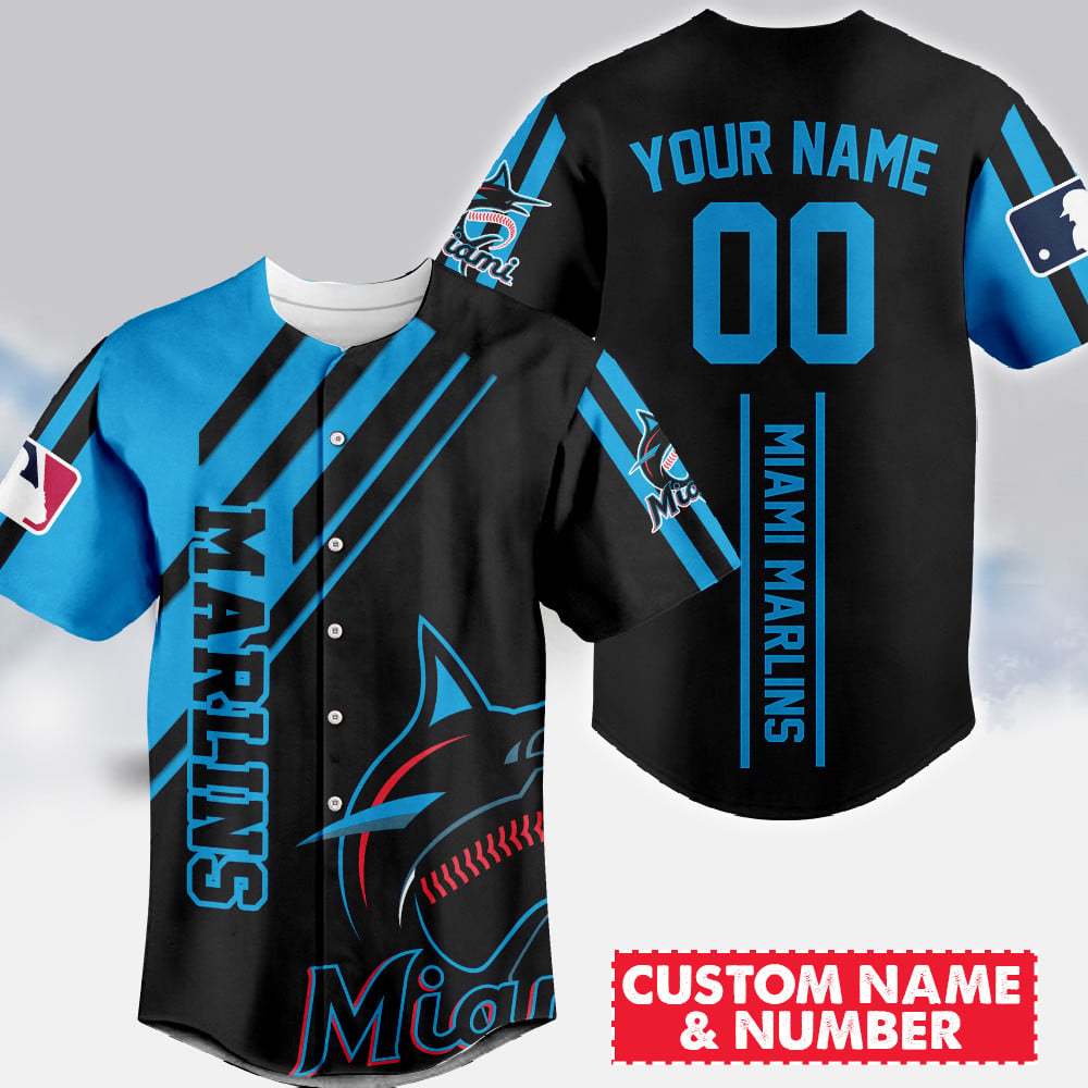 LIMITED EDITION - NEW CUSTOMIZED MLB20 MMS MIAMI MARLINS BASEBALL JERSEY