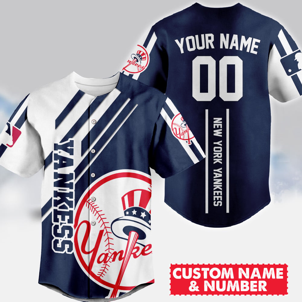 [FLASH SALE] NEW CUSTOMIZED MLB01 NYY NEW YORK YANKEES BASEBALL JERSEY