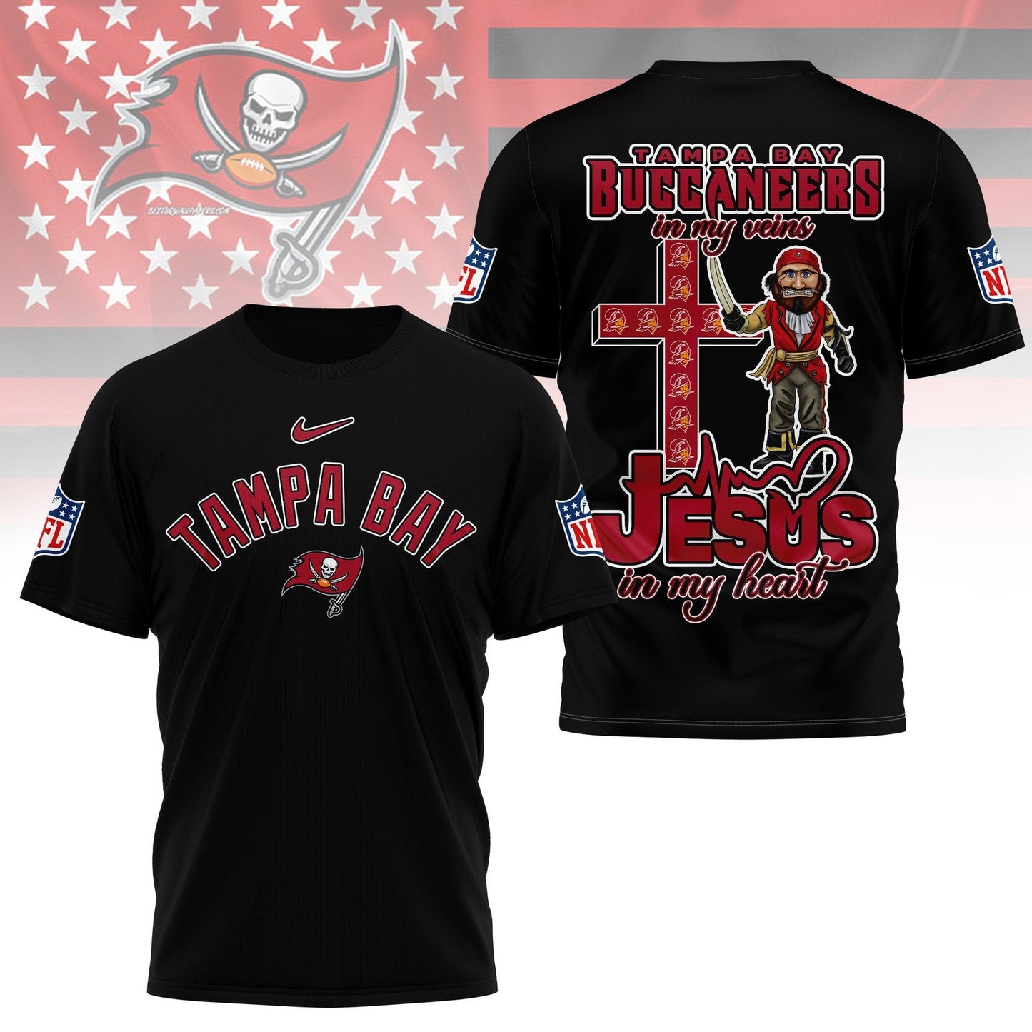 LIMITED EDITION - NEW PREMIUM NFL10 TBB TAMPA BAY BUCCANEERS UNISEX T-SHIRT