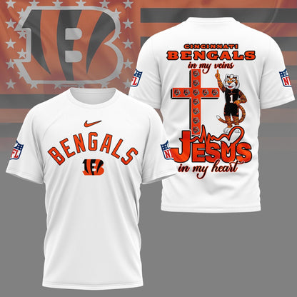 LIMITED EDITION - NEW PREMIUM NFL16 CCB CINCINNATI BENGALS UNISEX T-SHIRT