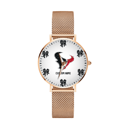 LIMITED EDITION - NEW CUSTOMIZED NFL15 HTT HOUSTON TEXANS HAND WATCH