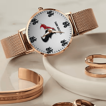 LIMITED EDITION - NEW CUSTOMIZED NFL15 HTT HOUSTON TEXANS HAND WATCH