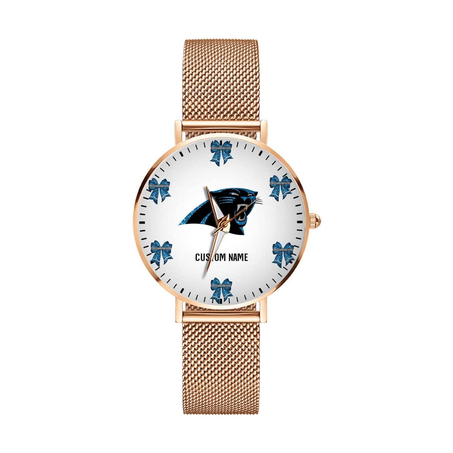 LIMITED EDITION - NEW CUSTOMIZED NFL23 CLP CAROLINA PANTHERS HAND WATCH