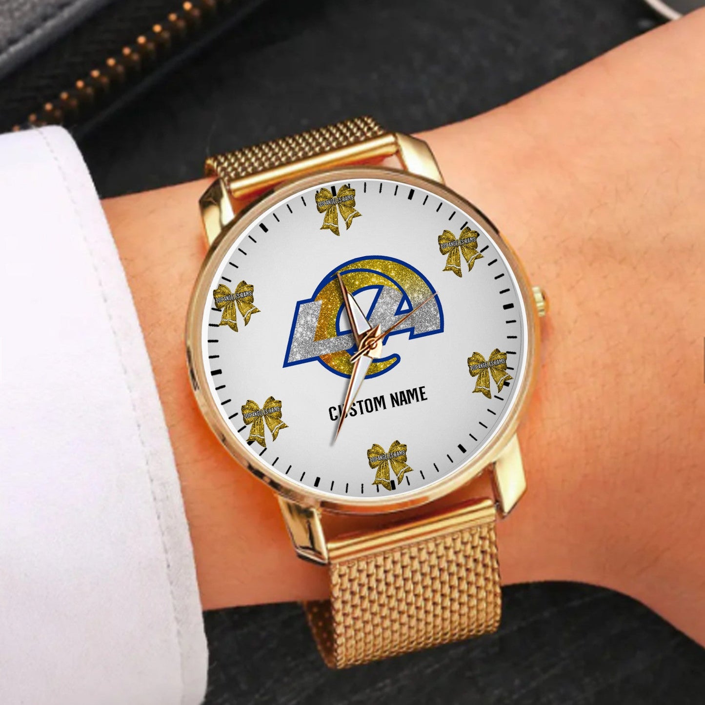 LIMITED EDITION - NEW CUSTOMIZED NFL22 LAR LOS ANGELES RAMS HAND WATCH