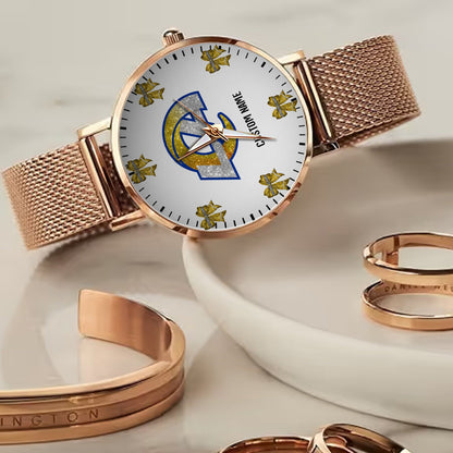 LIMITED EDITION - NEW CUSTOMIZED NFL22 LAR LOS ANGELES RAMS HAND WATCH