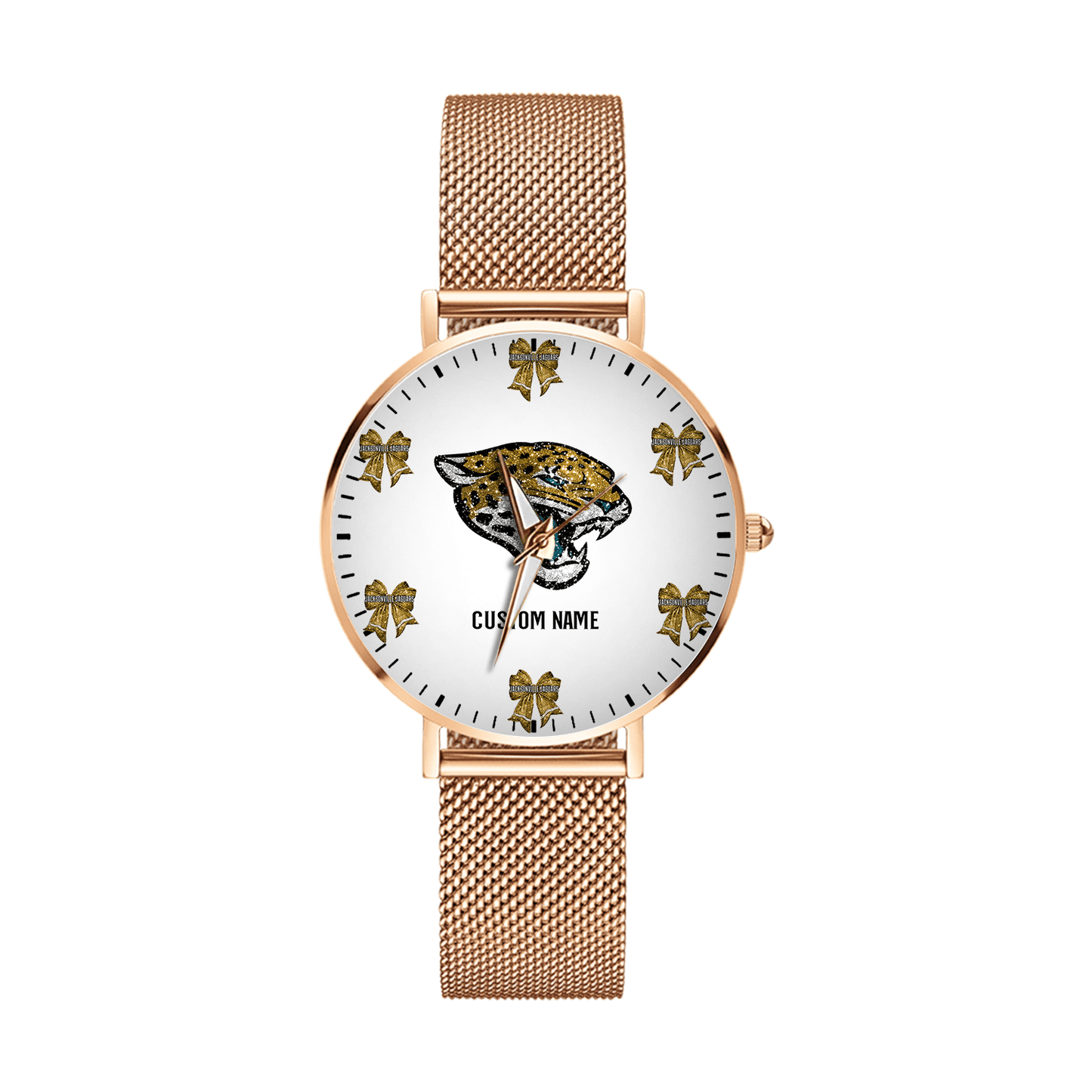LIMITED EDITION - NEW CUSTOMIZED NFL30 JSJ JACKSONVILLE JAGUARS HAND WATCH