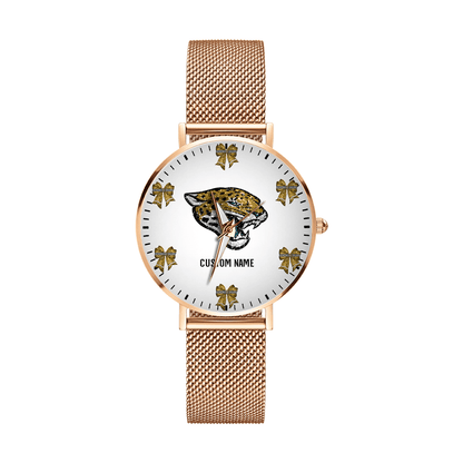 LIMITED EDITION - NEW CUSTOMIZED NFL30 JSJ JACKSONVILLE JAGUARS HAND WATCH