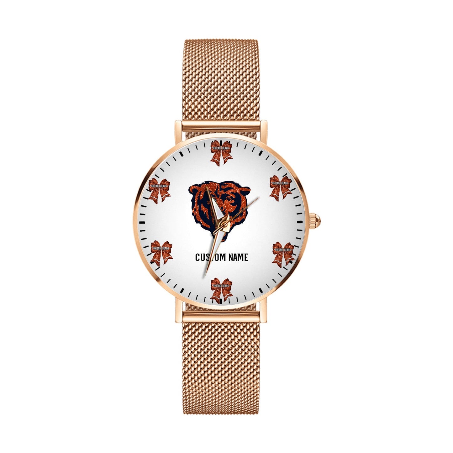 LIMITED EDITION - NEW CUSTOMIZED NFL26 CCB CHICAGO BEARS HAND WATCH