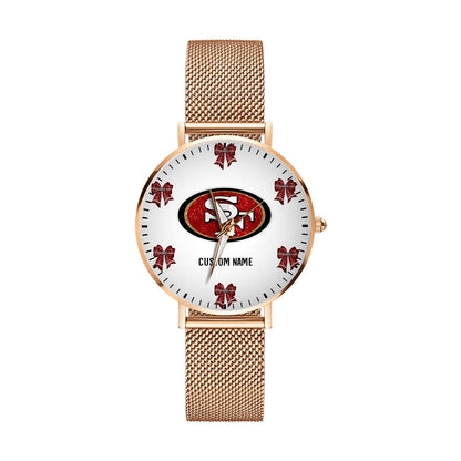 LIMITED EDITION - NEW CUSTOMIZED NFL11 SF49 SAN FRANCISCO 49ERS HAND WATCH