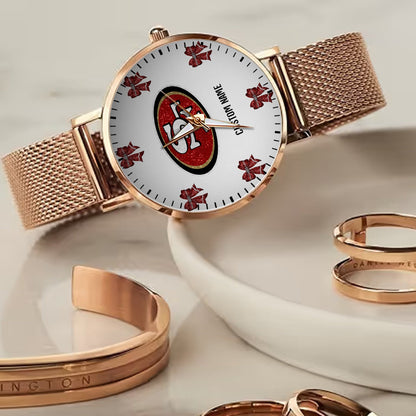 LIMITED EDITION - NEW CUSTOMIZED NFL11 SF49 SAN FRANCISCO 49ERS HAND WATCH