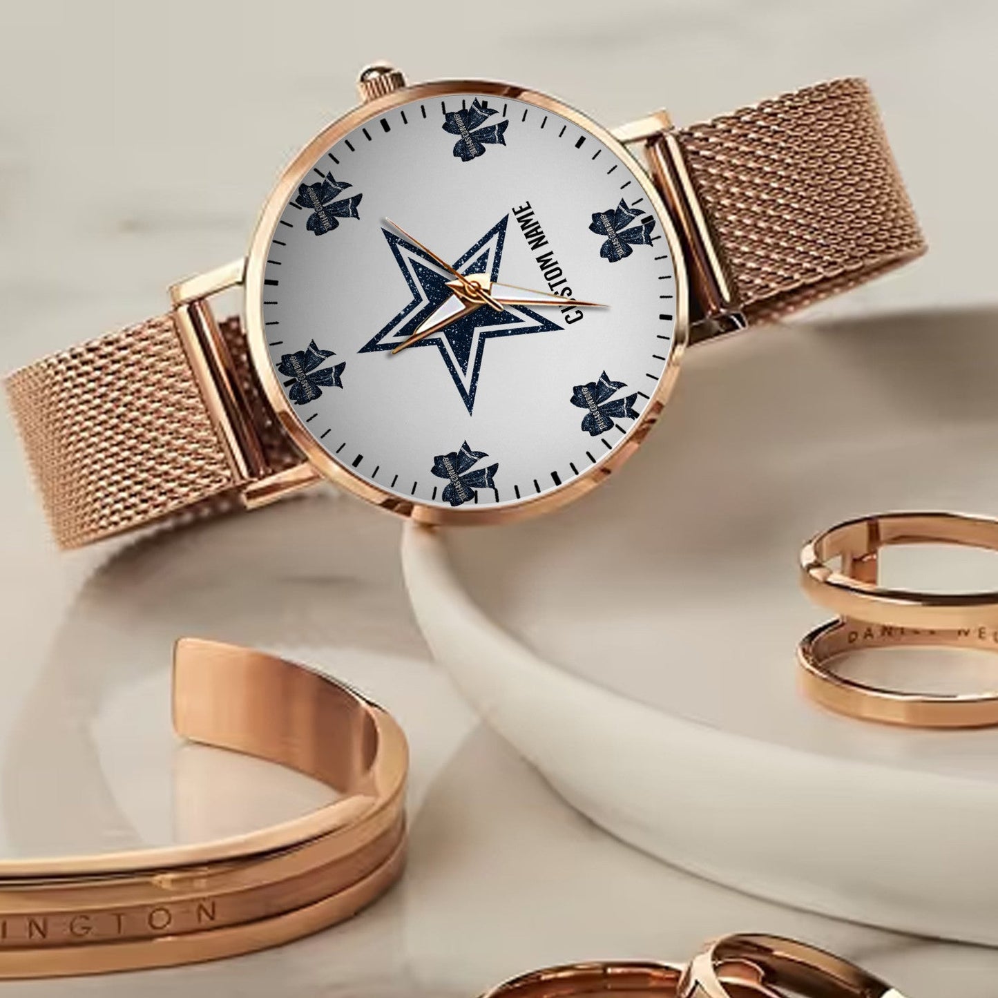 LIMITED EDITION - NEW CUSTOMIZED NFL21 DCB DALLAS COWBOYS HAND WATCH