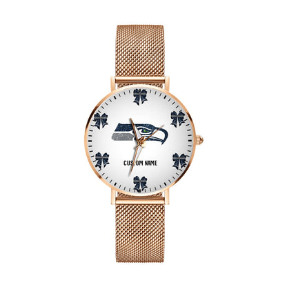 LIMITED EDITION - NEW CUSTOMIZED NFL06 SSH SEATTLE SEAHAWKS HAND WATCH