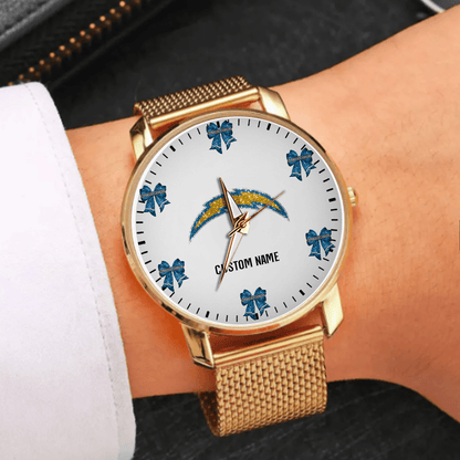 LIMITED EDITION - NEW CUSTOMIZED NFL09 LAC LOS ANGELES CHARGERS HAND WATCH