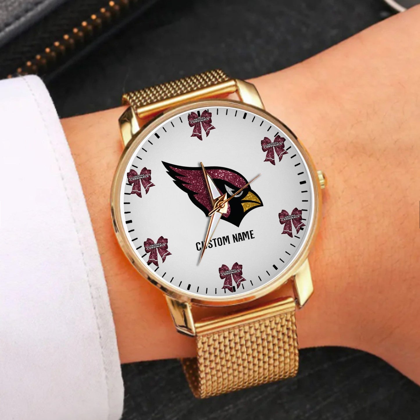 LIMITED EDITION - NEW CUSTOMIZED NFL20 ARC ARIZONA CARDINALS HAND WATCH