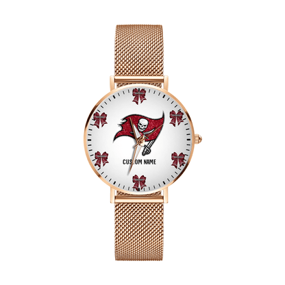 LIMITED EDITION - NEW CUSTOMIZED NFL10 TBB TAMPA BAY BUCCANEERS HAND WATCH