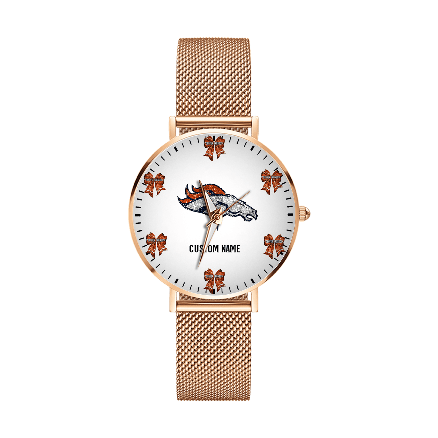 LIMITED EDITION - NEW CUSTOMIZED NFL13 DVB DENVER BRONCOS HAND WATCH