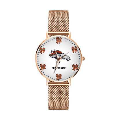 LIMITED EDITION - NEW CUSTOMIZED NFL13 DVB DENVER BRONCOS HAND WATCH