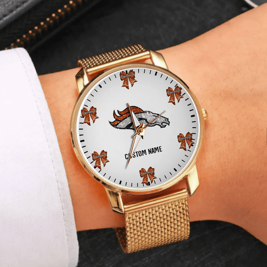 LIMITED EDITION - NEW CUSTOMIZED NFL13 DVB DENVER BRONCOS HAND WATCH