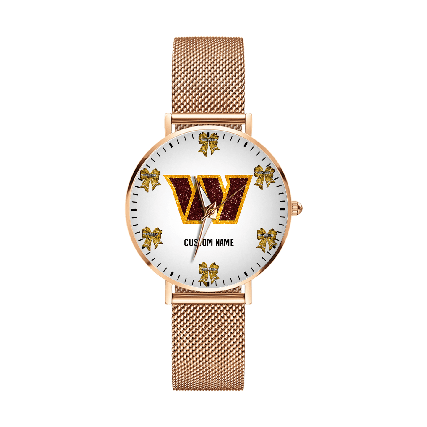 LIMITED EDITION - NEW CUSTOMIZED NFL12 WTC WASHINGTON COMMANDERS HAND WATCH