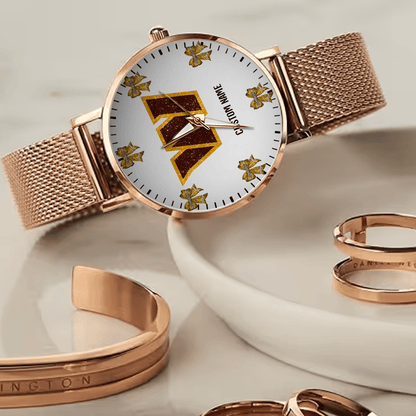 LIMITED EDITION - NEW CUSTOMIZED NFL12 WTC WASHINGTON COMMANDERS HAND WATCH
