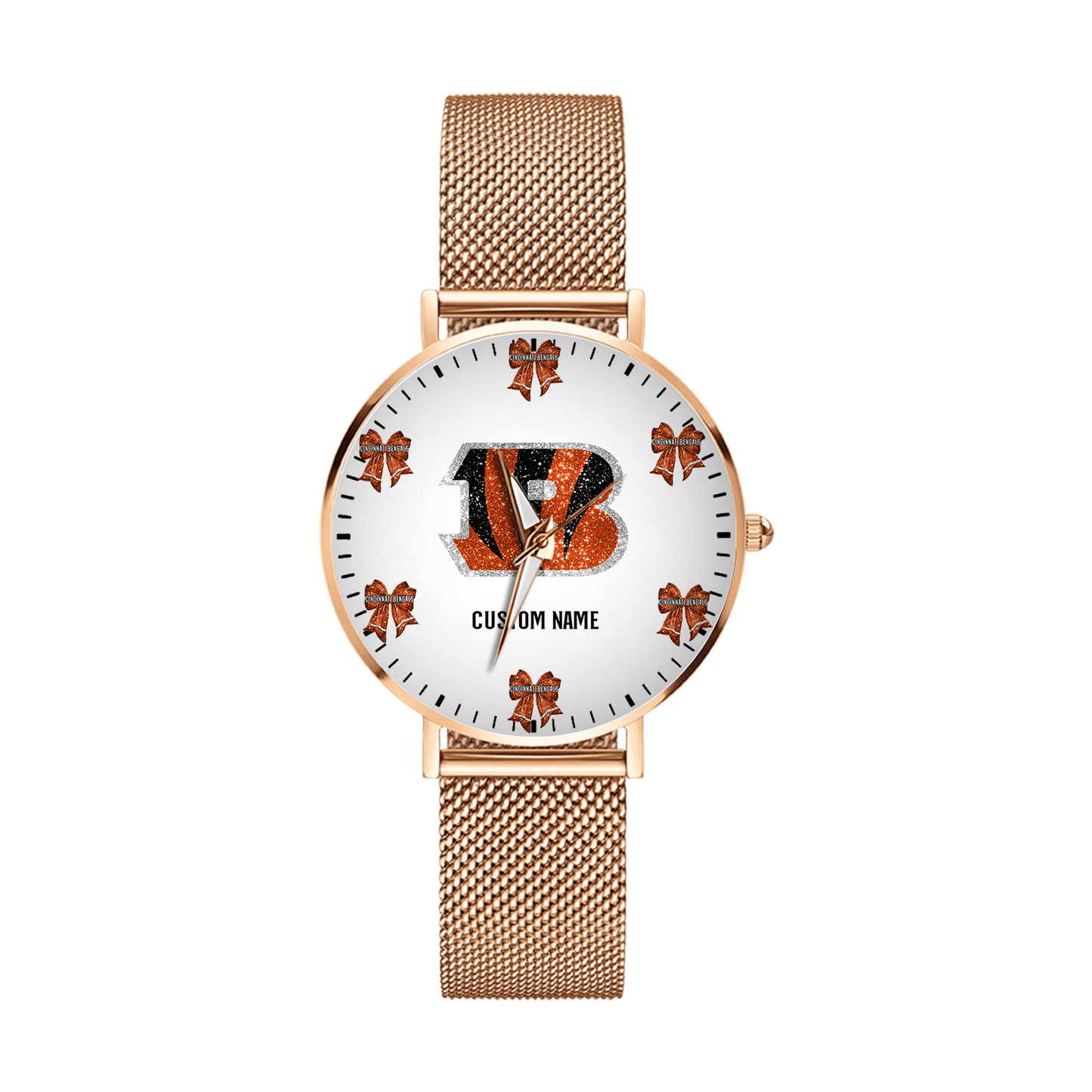 LIMITED EDITION - NEW CUSTOMIZED NFL16 CCB CINCINNATI BENGALS HAND WATCH