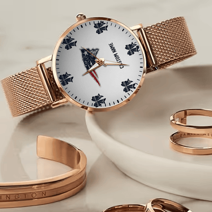LIMITED EDITION - NEW CUSTOMIZED NFL27 NEP NEW ENGLAND PATRIOTS HAND WATCH