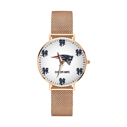 LIMITED EDITION - NEW CUSTOMIZED NFL27 NEP NEW ENGLAND PATRIOTS HAND WATCH