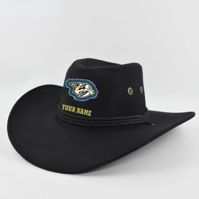 LIMITED EDITION - NEW CUSTOMIZED NHL31 NVP NASHVILLE PREDATORS COWBOY HAT