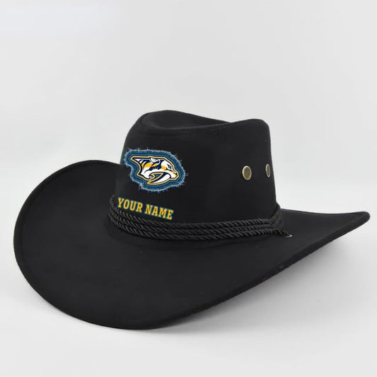 LIMITED EDITION - NEW CUSTOMIZED NHL31 NVP NASHVILLE PREDATORS COWBOY HAT