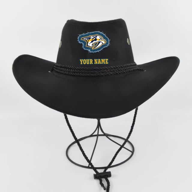 LIMITED EDITION - NEW CUSTOMIZED NHL31 NVP NASHVILLE PREDATORS COWBOY HAT