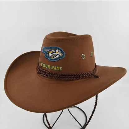 LIMITED EDITION - NEW CUSTOMIZED NHL31 NVP NASHVILLE PREDATORS COWBOY HAT