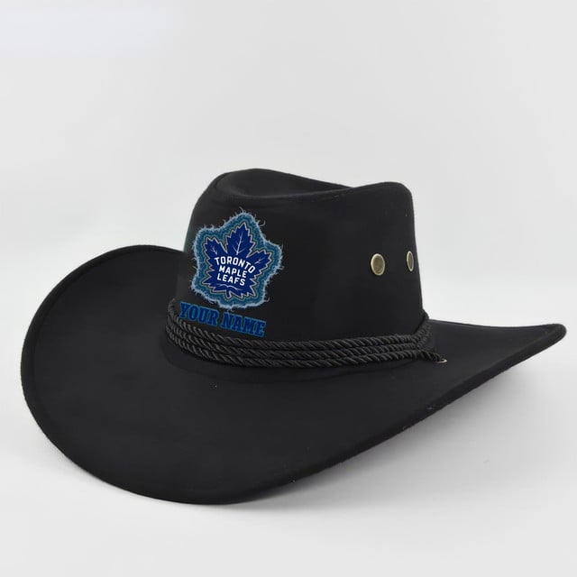 LIMITED EDITION - NEW CUSTOMIZED NHL23 TML TORONTO MAPLE LEAFS COWBOY HAT